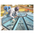 Long Space Space Frame Tremuss de telhado Artium Skylight Glass Roof Dome Estrutura